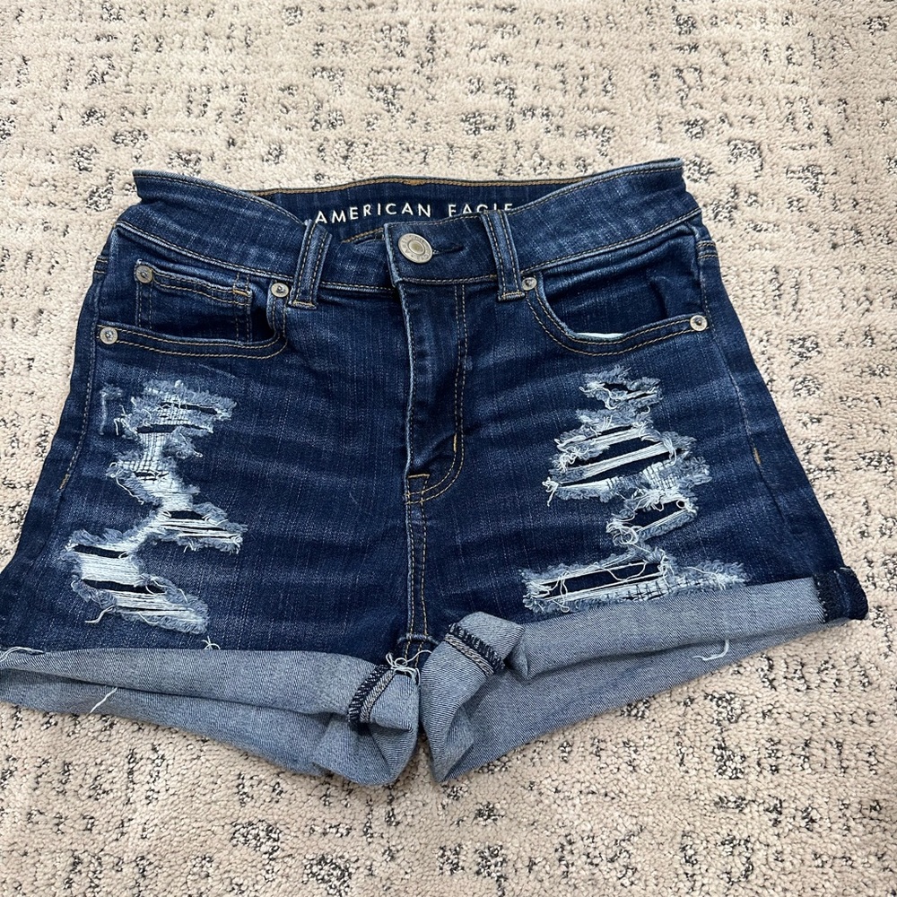 american eagle denim shorts